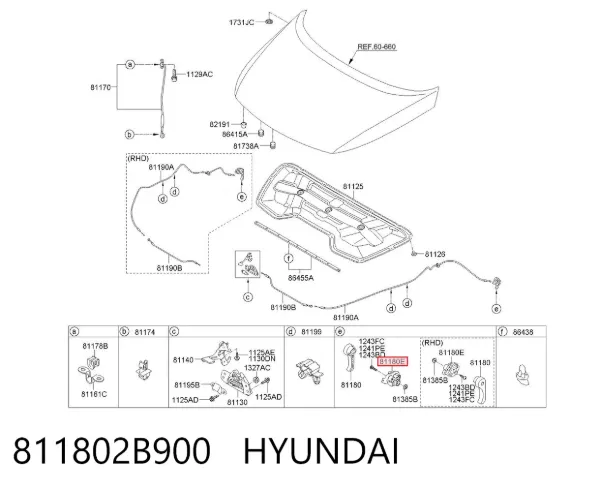  811802B900 Hyundai/Kia