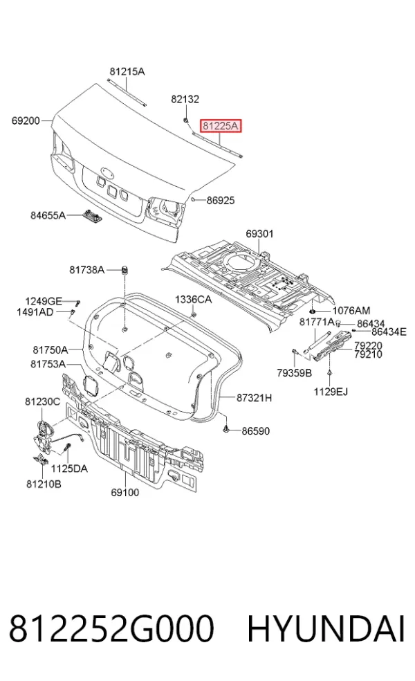  812252G000 Hyundai/Kia