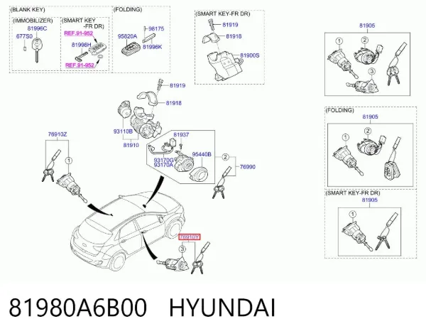  81980A6B00 Hyundai/Kia