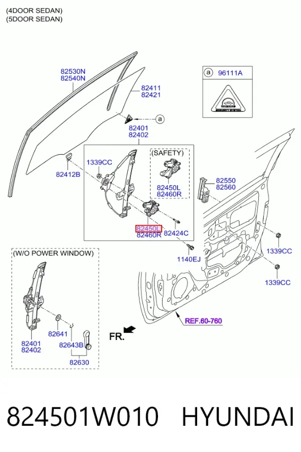  824501W010 Hyundai/Kia