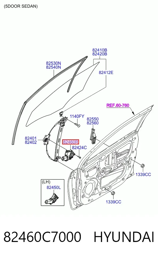  82460C7000 Hyundai/Kia