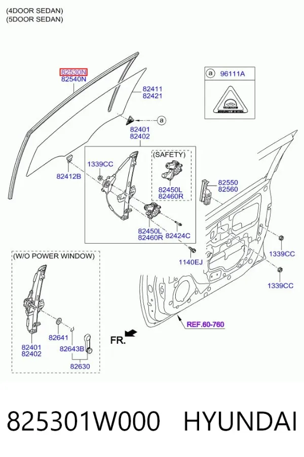  825301W000 Hyundai/Kia
