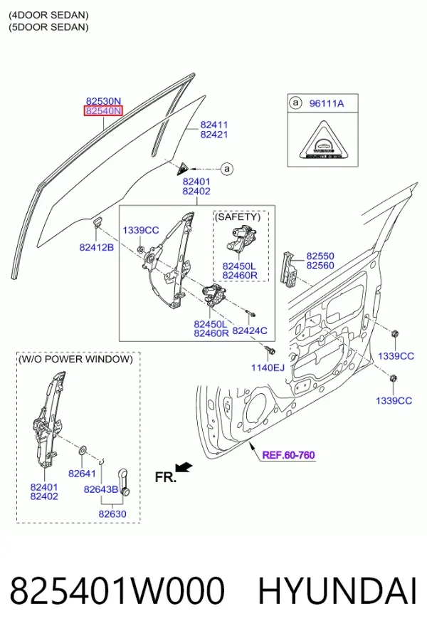  825401W000 Hyundai/Kia