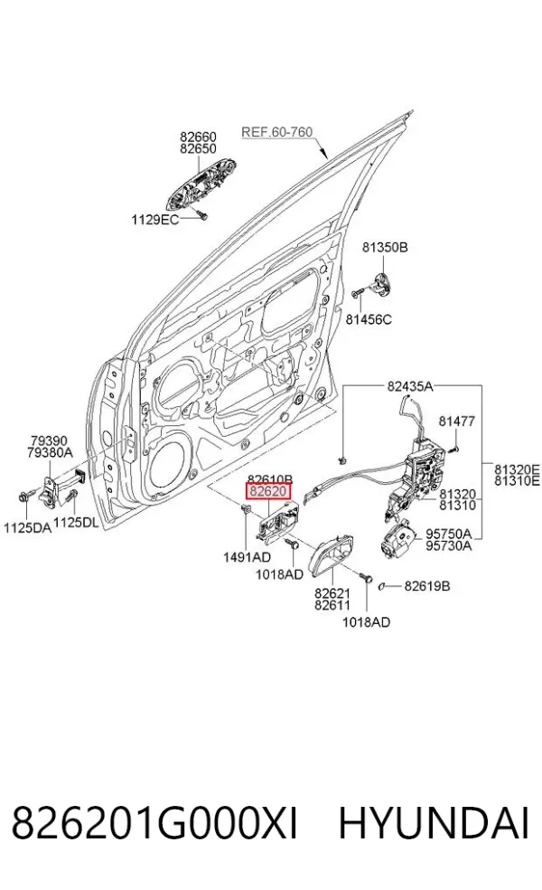  826201G000XI Hyundai/Kia