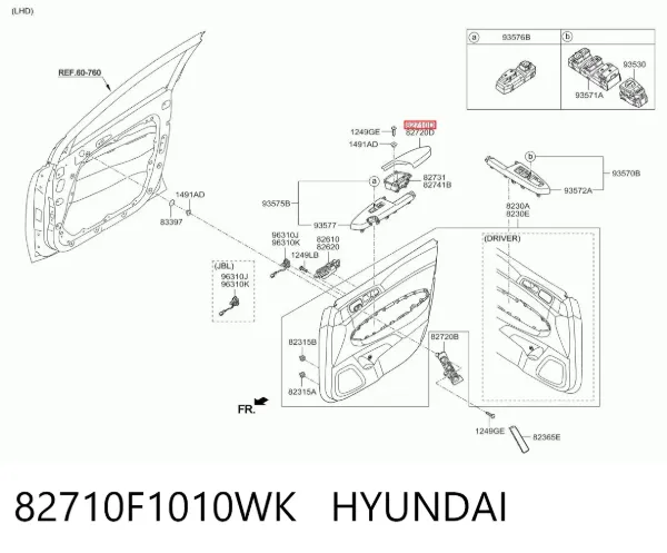  82710F1010WK Hyundai/Kia