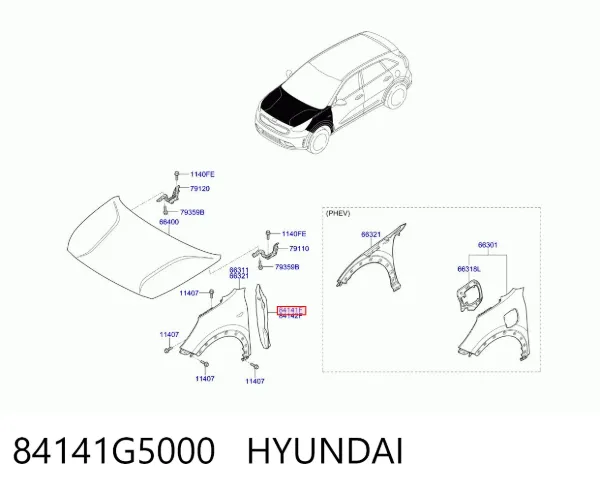  84141G5000 Hyundai/Kia