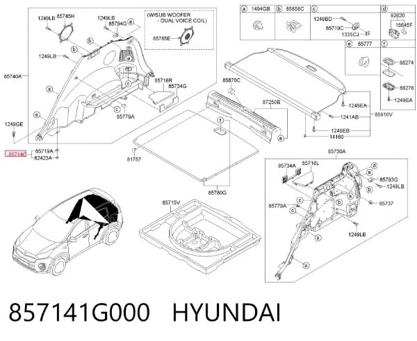  857141G000 Hyundai/Kia