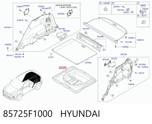  85725F1000 Hyundai/Kia