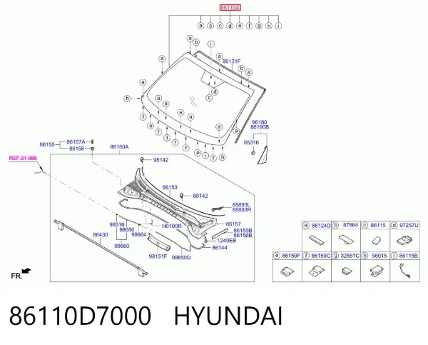 Pára-brisas Hyundai Tucson III