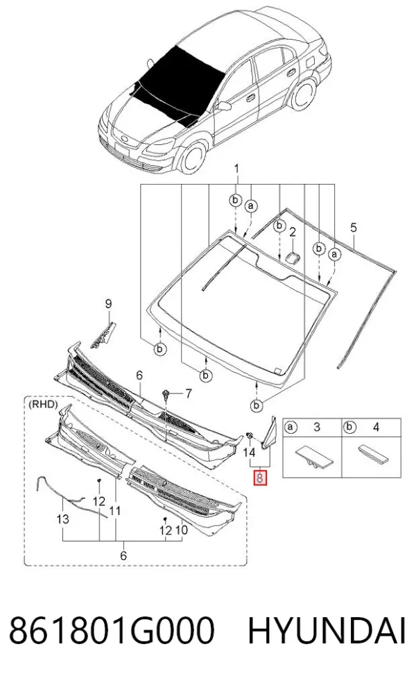  861801G000 Hyundai/Kia