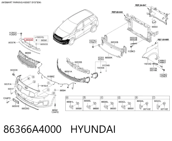  86366A4000 Hyundai/Kia