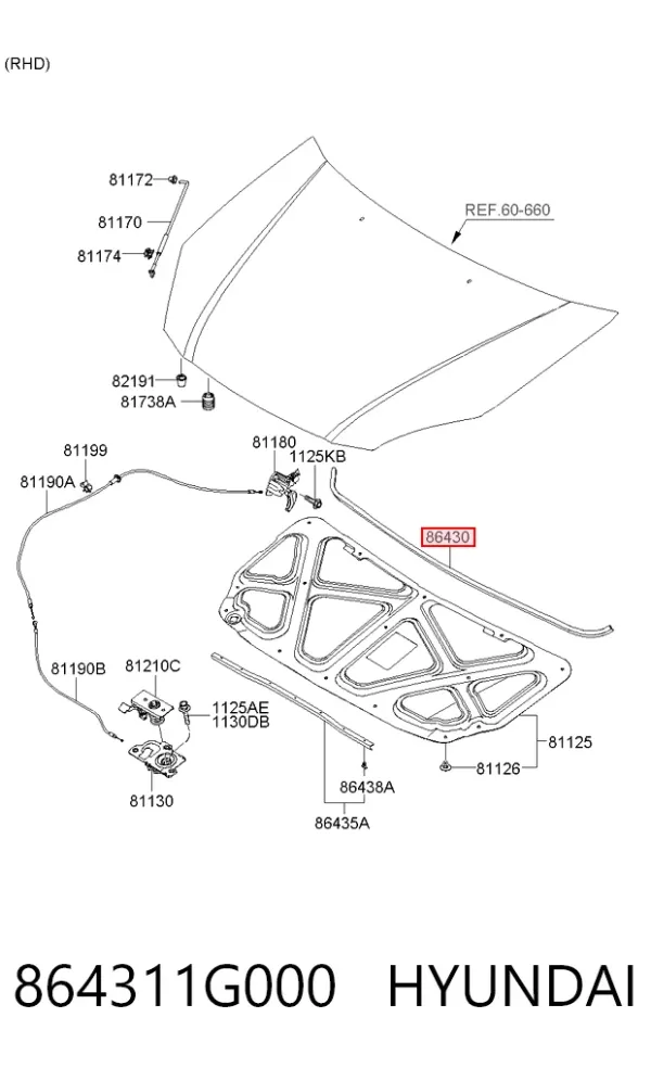  864311G000 Hyundai/Kia