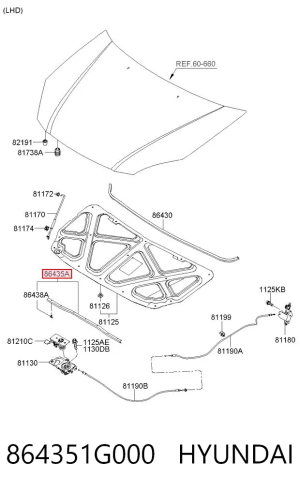  864351G000 Hyundai/Kia