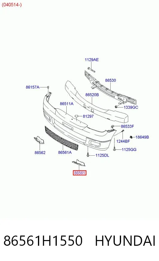  86561H1550 Hyundai/Kia