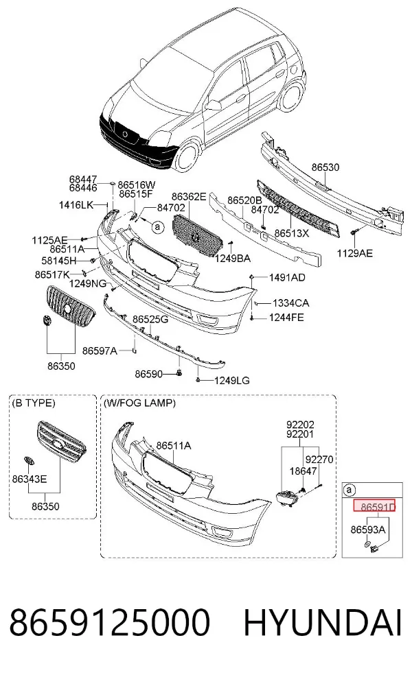  8659125000 Hyundai/Kia