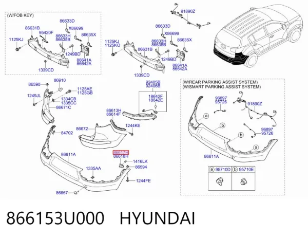  866153U000 Hyundai/Kia