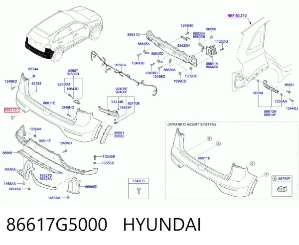  86617G5000 Hyundai/Kia