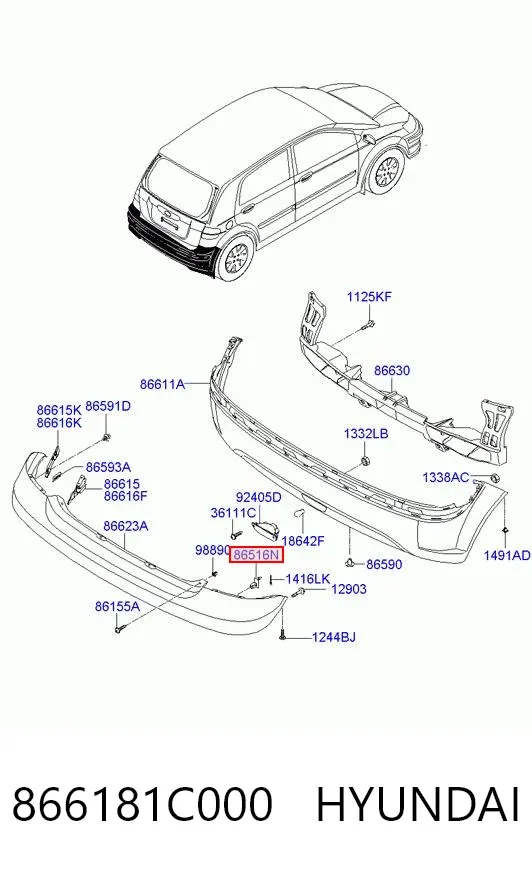  866181C000 Hyundai/Kia