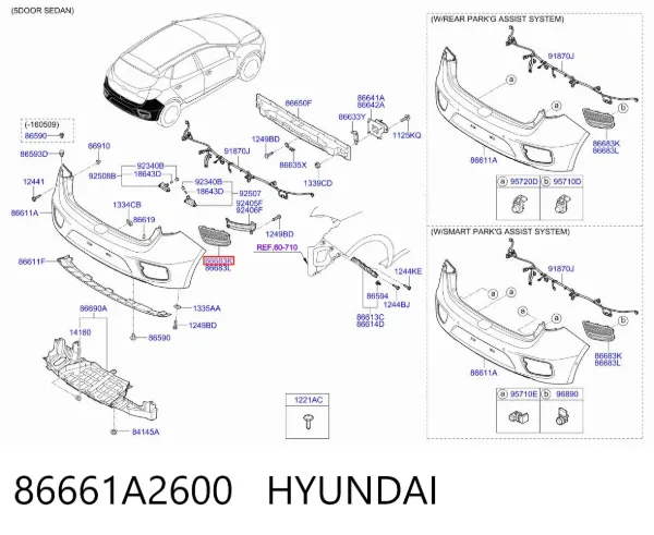  86661A2600 Hyundai/Kia