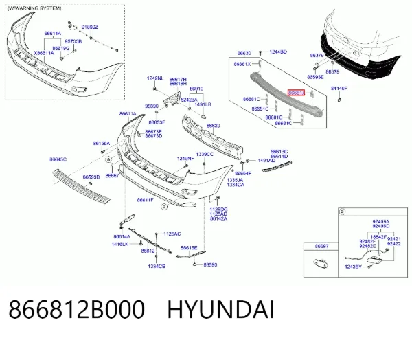  866812B000 Hyundai/Kia
