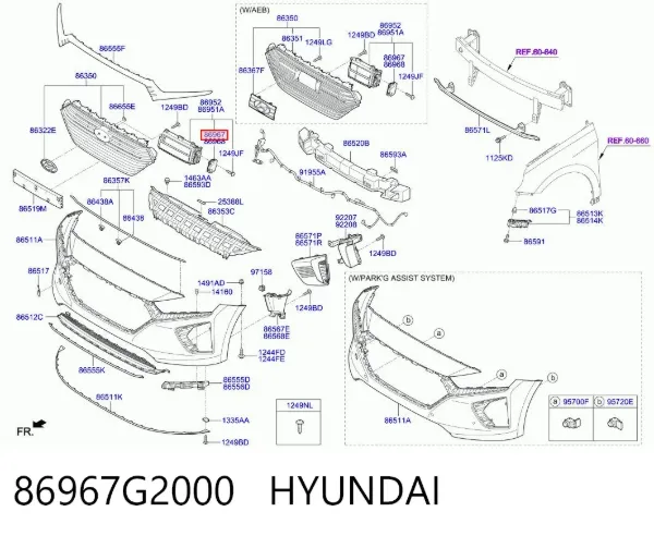  86967G2000 Hyundai/Kia