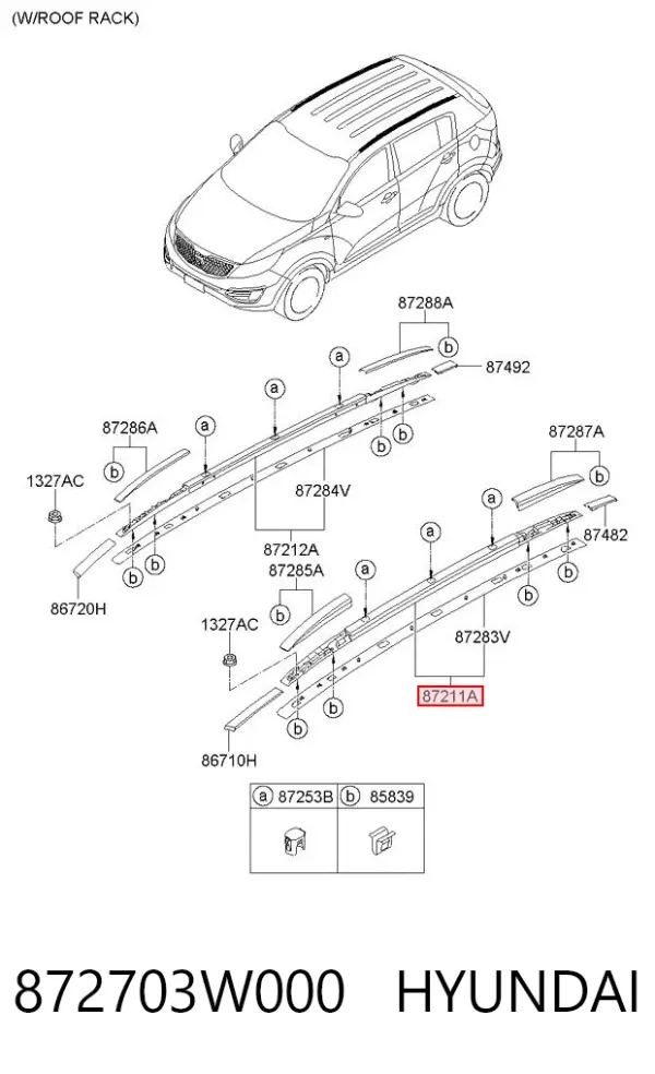  872703W000 Hyundai/Kia