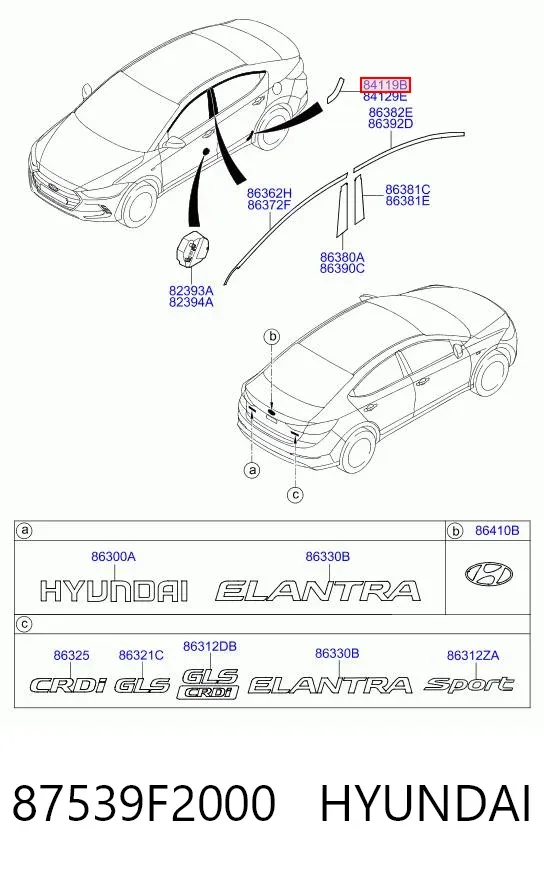  87539F2000 Hyundai/Kia