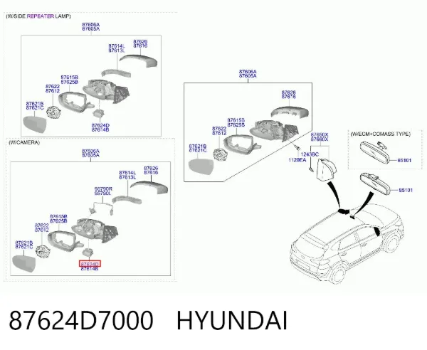  87624D7000 Hyundai/Kia