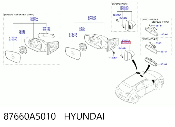 87660A5010 Hyundai/Kia