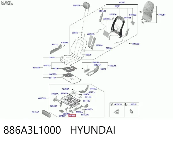  886A3L1000 Hyundai/Kia