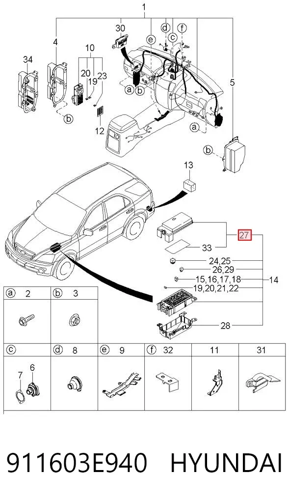  911603E940 Hyundai/Kia