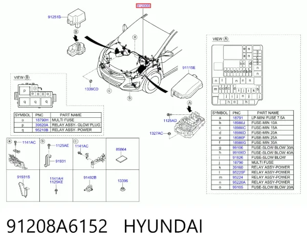  91208A6152 Hyundai/Kia