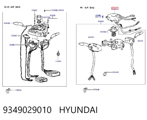 Anel AIRBAG de contato, cabo plano do volante Hyundai Matrix FC