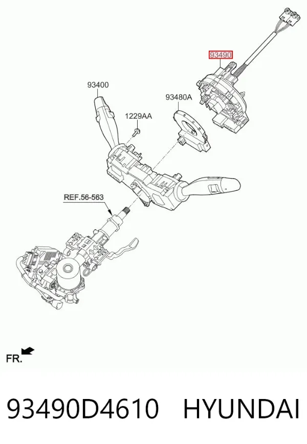 Anel AIRBAG de contato, cabo plano do volante KIA Optima IV