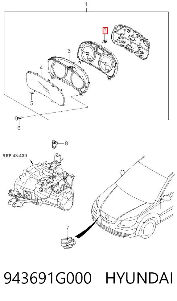  943691G000 Hyundai/Kia