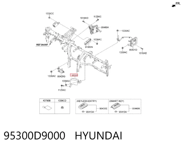 Módulo de direção (Centralina eletrônica) da rede de bordo 95300D9000 Hyundai/Kia