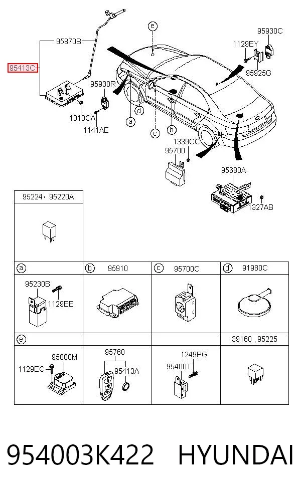 Unidade de conforto Hyundai Sonata V