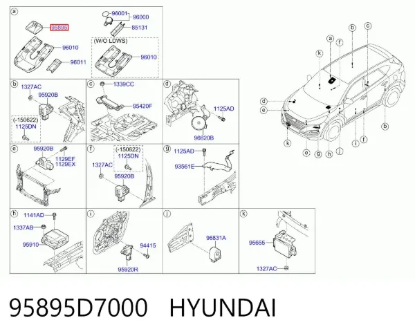  95895D7000 Hyundai/Kia