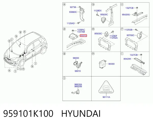  959101K100 Hyundai/Kia