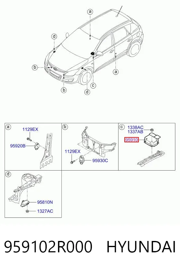  959102R000 Hyundai/Kia