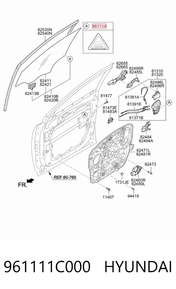  961111C000 Hyundai/Kia