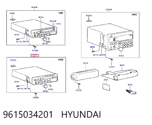 Aparelhagem de som (rádio AM/FM) Hyundai Sonata III
