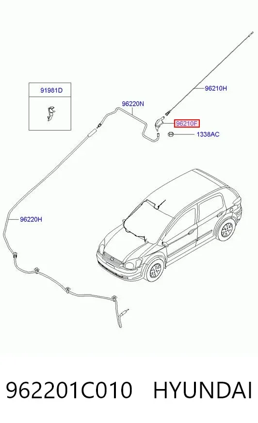 Antena Hyundai Getz 