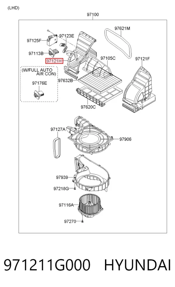  971211G000 Hyundai/Kia