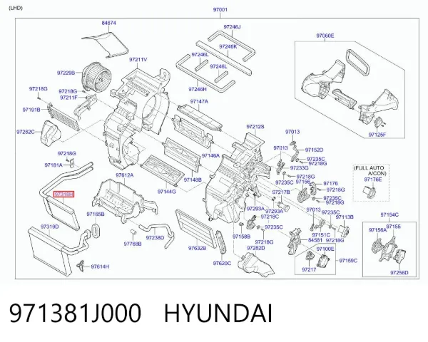 Radiador de forno (de aquecedor) Hyundai I20 I