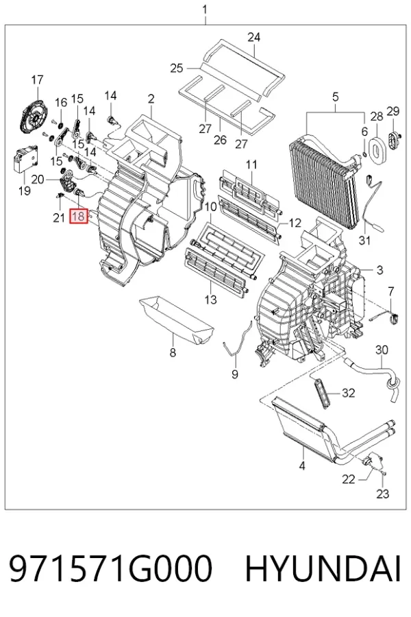  971571G000 Hyundai/Kia