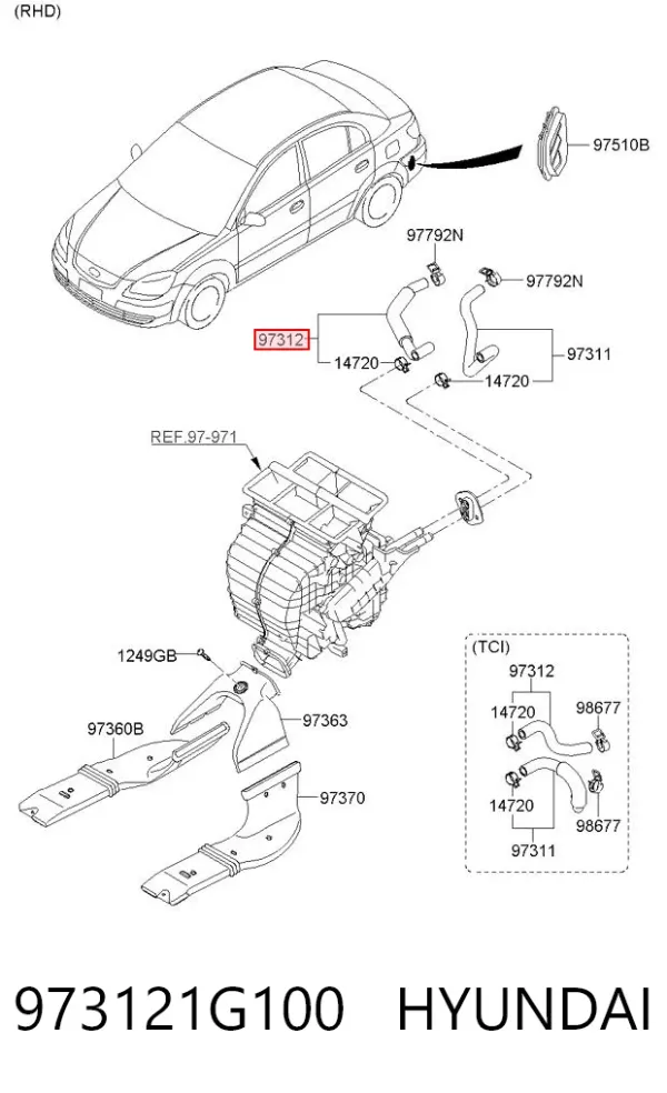  973121G100 Hyundai/Kia