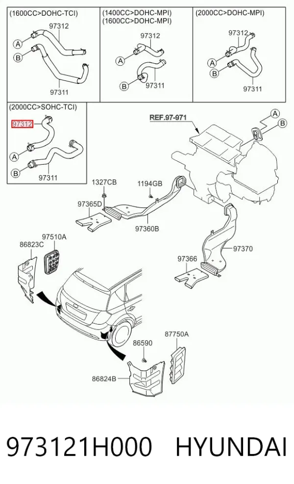 973121H000 Hyundai/Kia