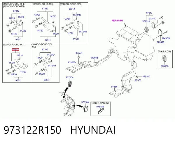  973122R150 Hyundai/Kia