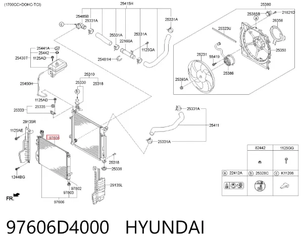Radiador de aparelho de ar condicionado KIA Optima IV